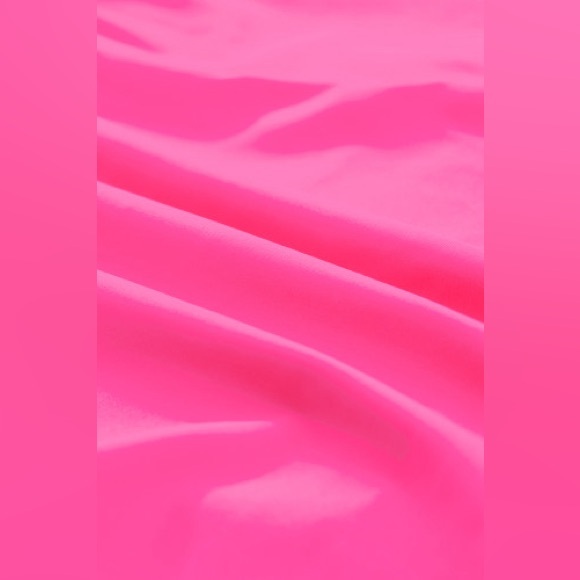 Bright Pink Frilly High Waist Petal Wrap Athletic/Swim Shorts NWT - Picture 6 of 8